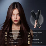 Electric Hair Brushes Multifunctional Cordless Hair Straightener Brush Fast Heating Comb Anti-scalding Ceramic Hair Curler