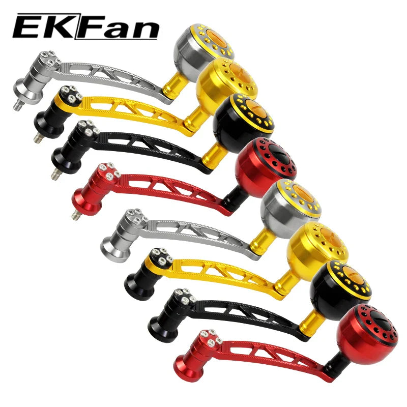 EKFAN CNC Alloy Alluminum Handle & Knob 83MM For SHI&DAI 1000-5000 Spinning Reel Handles Tackle Accessory