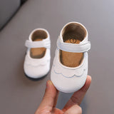 Cute White Lace Baby Girl Princess shoes  Baby Moccasins Moccs Shoes Bow Fringe Rubber Soled Non-slip Footwear Crib Shoes