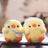 8-10cm Cute Little Yellow Chicken Pendant Plush Toy Doll Net Red Chick Mini Bag Pendant Keychain Doll Plush Toy Doll