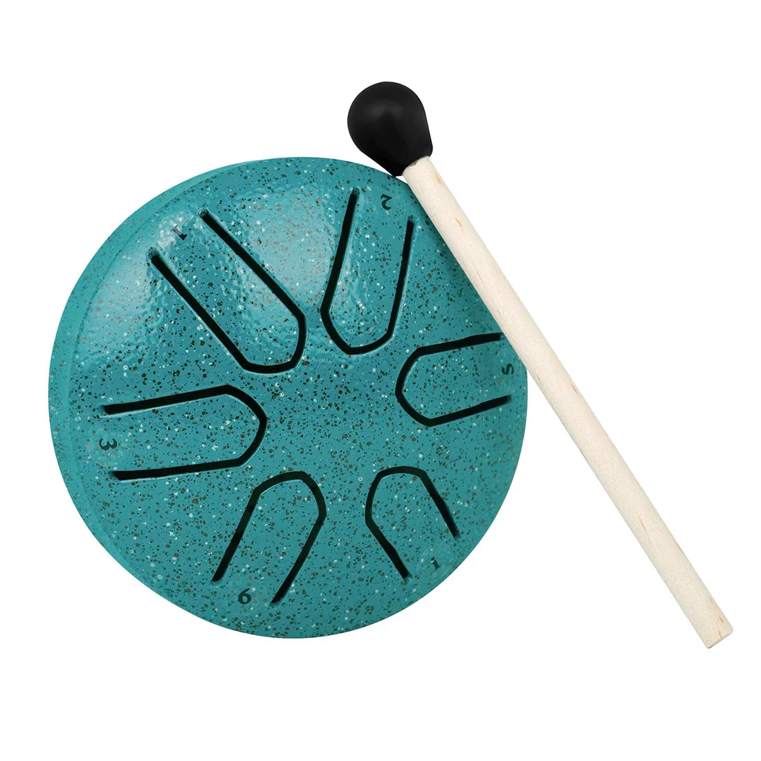 3 Inch 6-Tone Steel Tongue Drum Mini Hand Pan Drums with Drumsticks Percussion Musical Instruments Drum Accessories