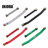 INJORA Aliuminum Steering Link CNC Upgrade Parts for RC Crawler Car Axial SCX24 C10 Deadbolt Jeep JLU Gladiator Bronco