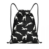 Saluki Greyhound Drawstring Backpack Women Men Gym Sport Sackpack Portable Whippet Sighthound Dog Shopping Bag Sack