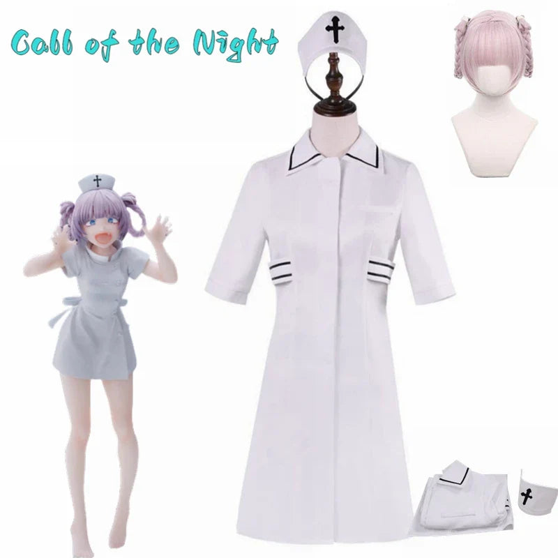 Anime Call of the Night Nanakusa Nazuna Nurse Cosplay Costume Custom size Any Size