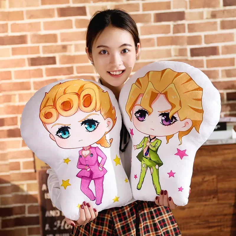 Animation Derivatives Kujo Jotaro Jolyne Weather Report Giorno Giovanna Anime Plushie Cushion Bolster Doll Stuffed Plush Toys