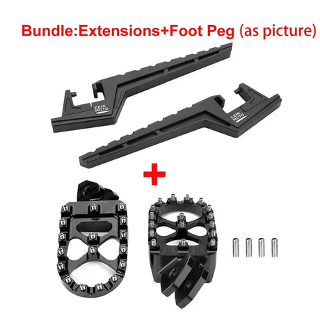 Passenger Foot Peg Extensions For Surron For Segway X160 X260 Motocross Bike Dirt Bike Off-Road Accessories Extended Bracket CNC