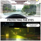 2 in 1 Car Sun Visor Polarized Sunshade Plate Clear Anti-Dazzle Car Day-night Mirror Adjustable Windshield Car Accessorie