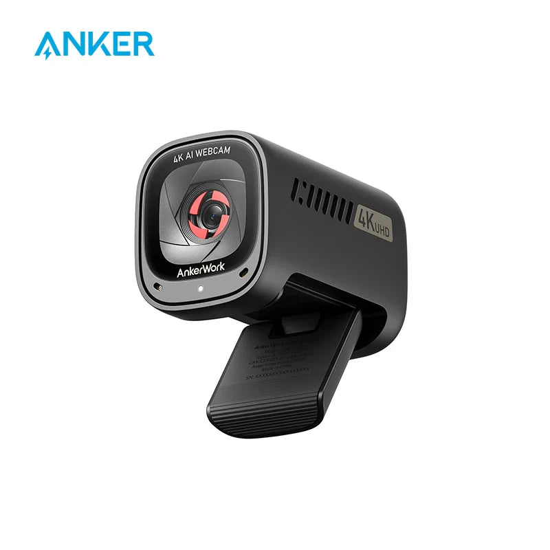 AnkerWork C310 Webcam 4K Webcam 12 Megapixel AI Auto Focus AI Framing AI Noise Canceling Mic Built-in Privacy Cover