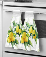 Lemon Summer Fruit Leaves Welcome Kitchen Hand Towel Strong absorbent Towel Washing Room Handkerchief Towel