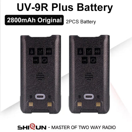 Baofeng UV-9R Battery USB C Charge 4800mAh Li-ion 7.4V UV-9R Pro UV-9G GMRS-9R UV-9R Plus BF-T57 Walkie Talkie Accessory 2800mAh