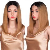 Sun-Ray T Part Lace Front Wig 13*4 Lace Front Human Hair Wigs For Women  Closure Wigs 180 Density Short Straight Bob Wigs