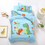 Children's Cotton Three-piece Set Kindergarten Nap Cartoon Bed Sheet Quilt Cover Cotton Bedding Kit Pillowcase CP27