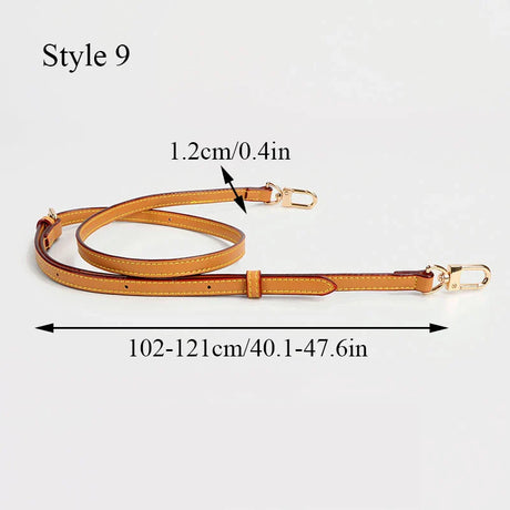 100% Genuine Leather 105CM Bag Strap for LV Neverfull Bags Adjustable Handbags Straps Crossbody Replacement Bag Accessories