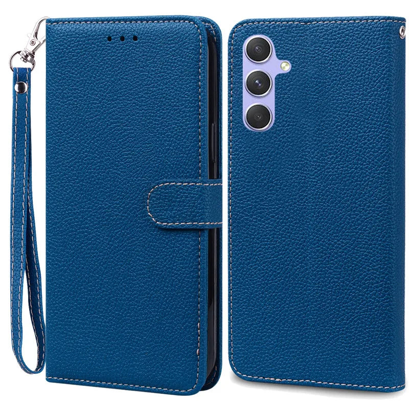 A24 A34 A54 Case For Coque Samsung Galaxy A34 Case Leather Wallet Flip Case For Samsung A54 5G GalaxyA54 A 34 A24 Phone Cases