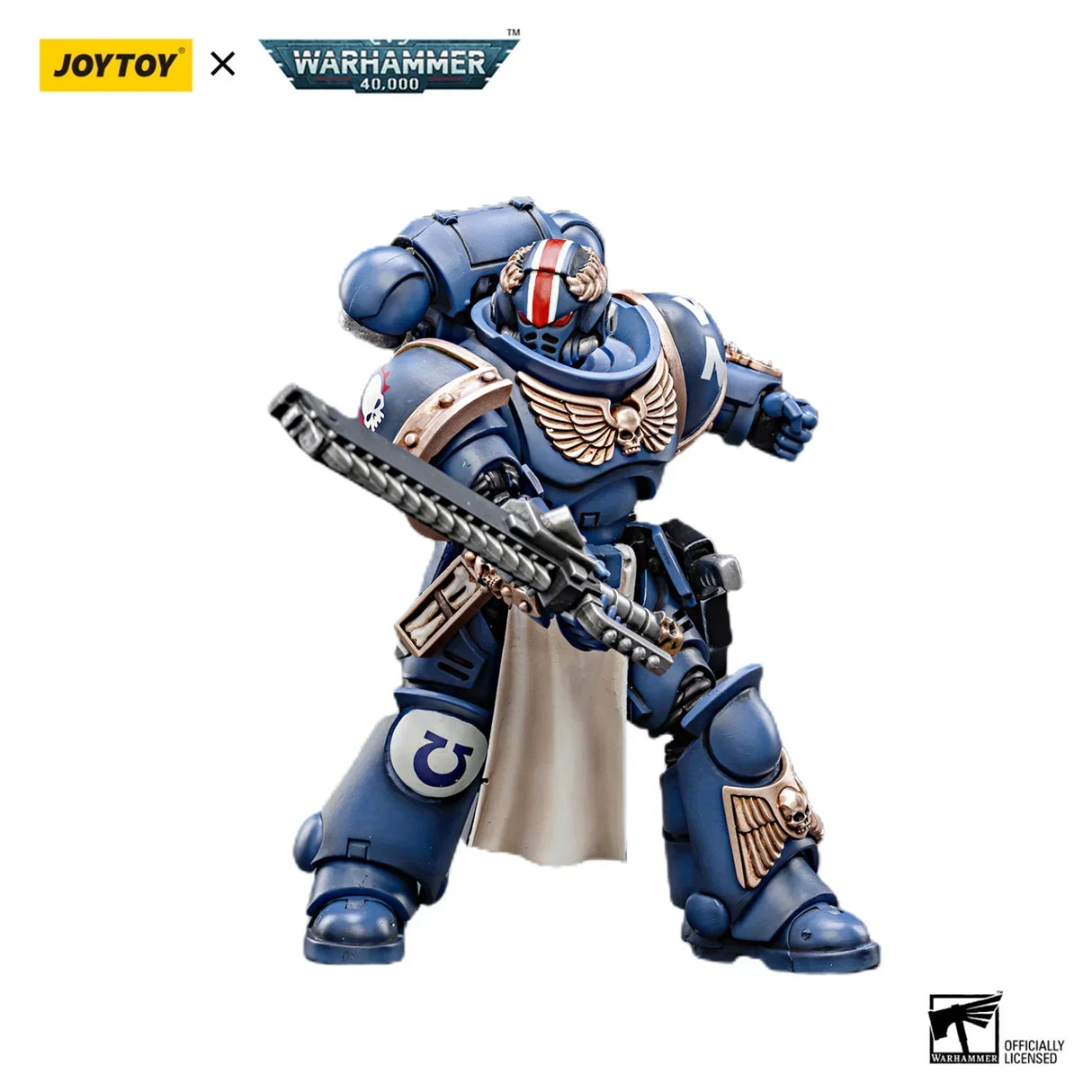 JOYTOY Warhammer 40k Action Figure Ultramarines Primaris Company Champion Parnaeus Veteran Intercessor Anime Military Model Toy