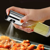 Stainless Steel Olive Oil Sprayer Bottle Pump Oil Pot Leak-proof Grill BBQ Cookware Tools Press Spray Glass Kitchen Oil Bottle