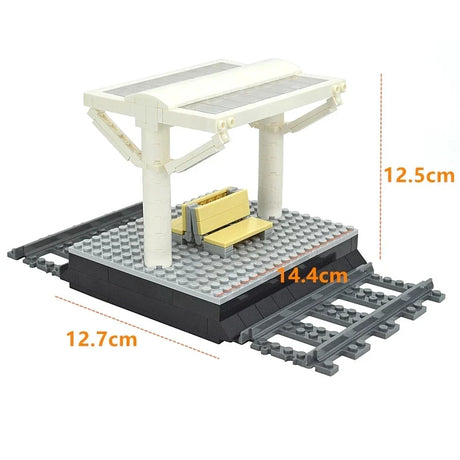 City Train Tracks Forked Flexible Railway Bridge Rail Viaduct Buliding Block Toy Straight Cruved Soft Track Bricks Leduo Gift