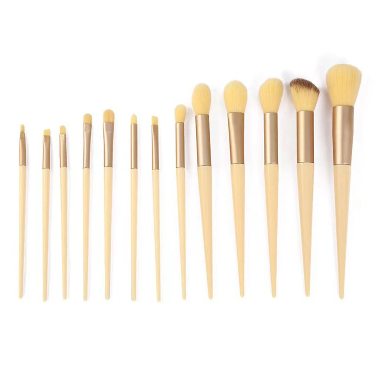 13pcs Essentials Makeup Brushes Set Portable Cosmetic Brushes with Polished Handle Cosmetic Tools Accessories B99