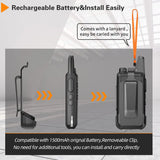 2PCS Baofeng BF-T20 5W Portable Mini Walkie Talkie VOX Charging USB For BF-C9 BF-888S KD-C1 Two Way Radio  Hotel Hunting