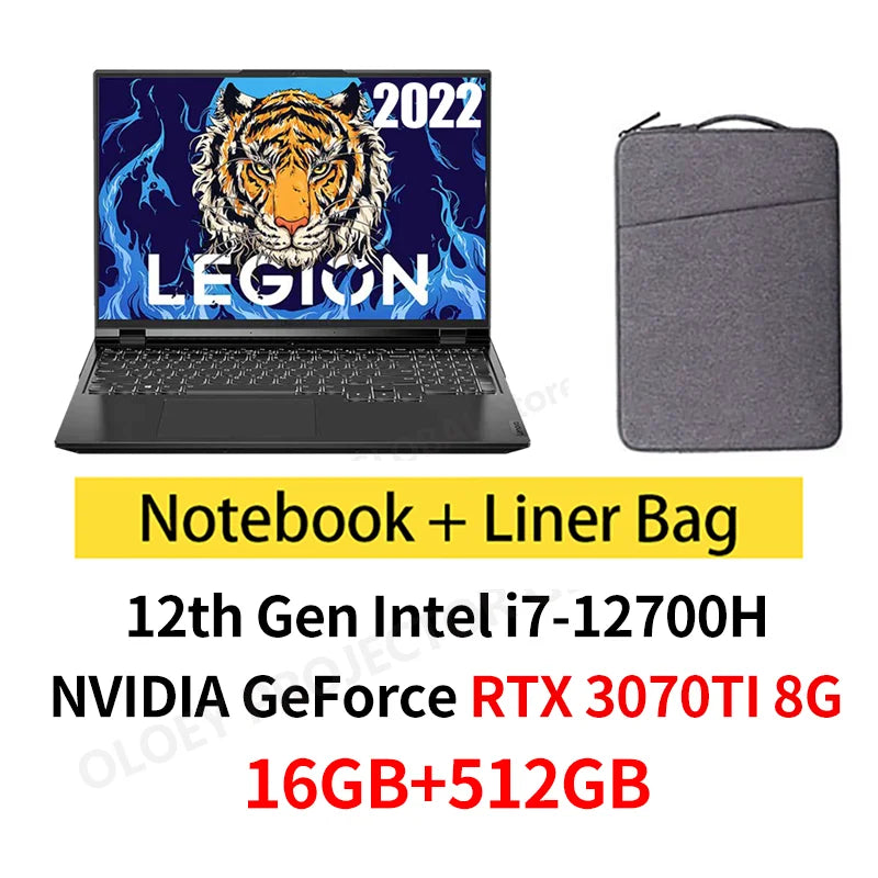 Lenovo Legion Y9000P 2022 Gaming Laptop 12th Intel i7-12700H GeForce RTX3060 6G/RTX3070Ti 8G 165Hz 16inch Game Notebook PC Win11