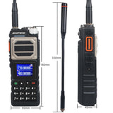 Baofeng 10KM Walkie Talkie UV-25 10W 999Ch Multi-band Amateur FM Radio Freq Copy NoAA Weather Forecast 2800mAh USB-C Battery