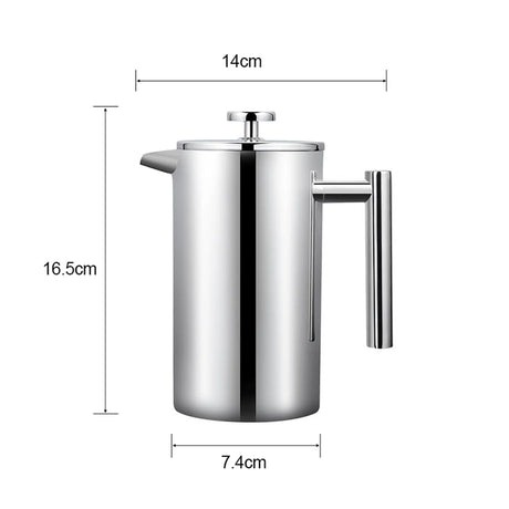 French Press Pot European-style Filter Press Hand-made Coffee Pots Doubleayer Brewing Stainless Steel Quality Coffeeware Teaware