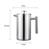 French Press Pot European-style Filter Press Hand-made Coffee Pots Doubleayer Brewing Stainless Steel Quality Coffeeware Teaware