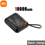 Xiaomi Power Bank 100W Fast Charging Built-in Cord Portable Power Bank 30000mAh Large Capacity External Battery Free Shipping