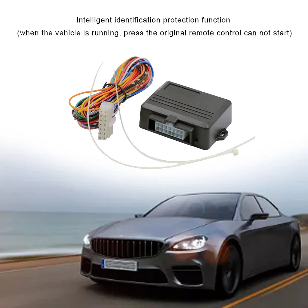 Universal Car Alarm Auto Start Stop System Remote Control Engine Ignition Autostart Kit Keyless Push Start System Car Accessorie