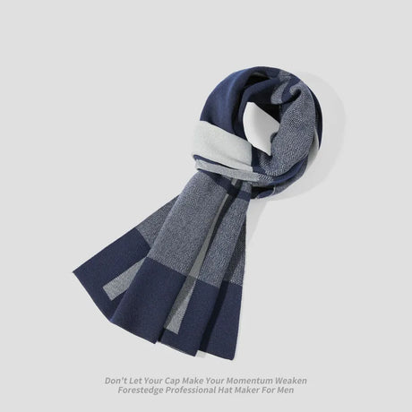 High Quality Wool Scarf Men Autumn Winter Thick Warm Business Versatile Plaid Stripe Cashmere Muffler Luxury Chrimas Gift Male