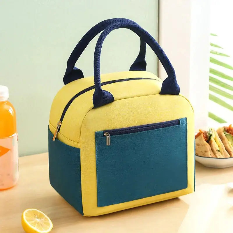 Portable Lunch Bag Ice Cooler Pack Insulation Picnic Food Storage Bags For Girl Female Kids Tote School Bento Dinner Container