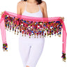 Colorful Belt Belly Dance Belt Costumes Double Layers Sequins Tassel Belly Dance Hip Scarf for Women Indian Belly Dancing Belts