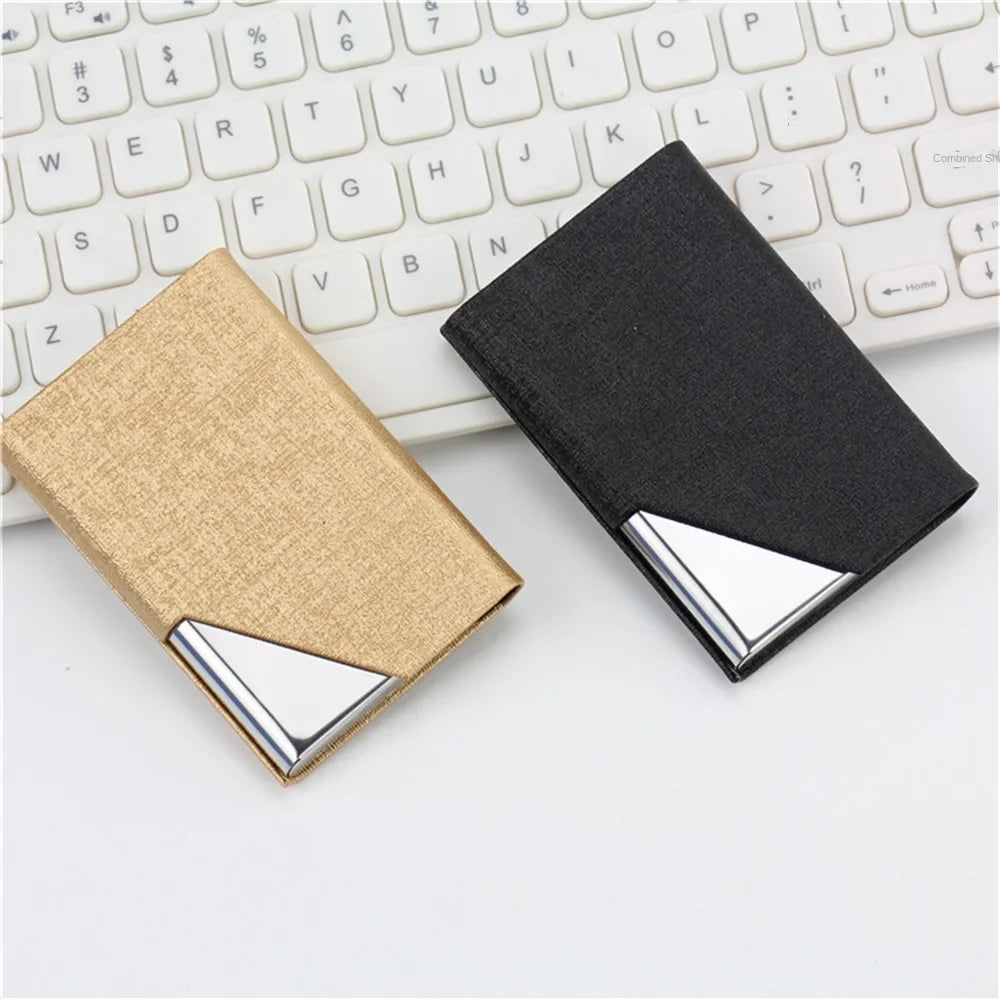 1/2PCS Creative Wallet Waterproof Stainless Steel Metal Box Silver Aluminium Business Id Credit Card Holder Pocket Case Cover