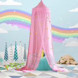 1 Set Convenient Bed Canopy Polyester Bedcover Curtain Glow-in-the-dark Protection Summer Girls Stars Bed Net Canopy