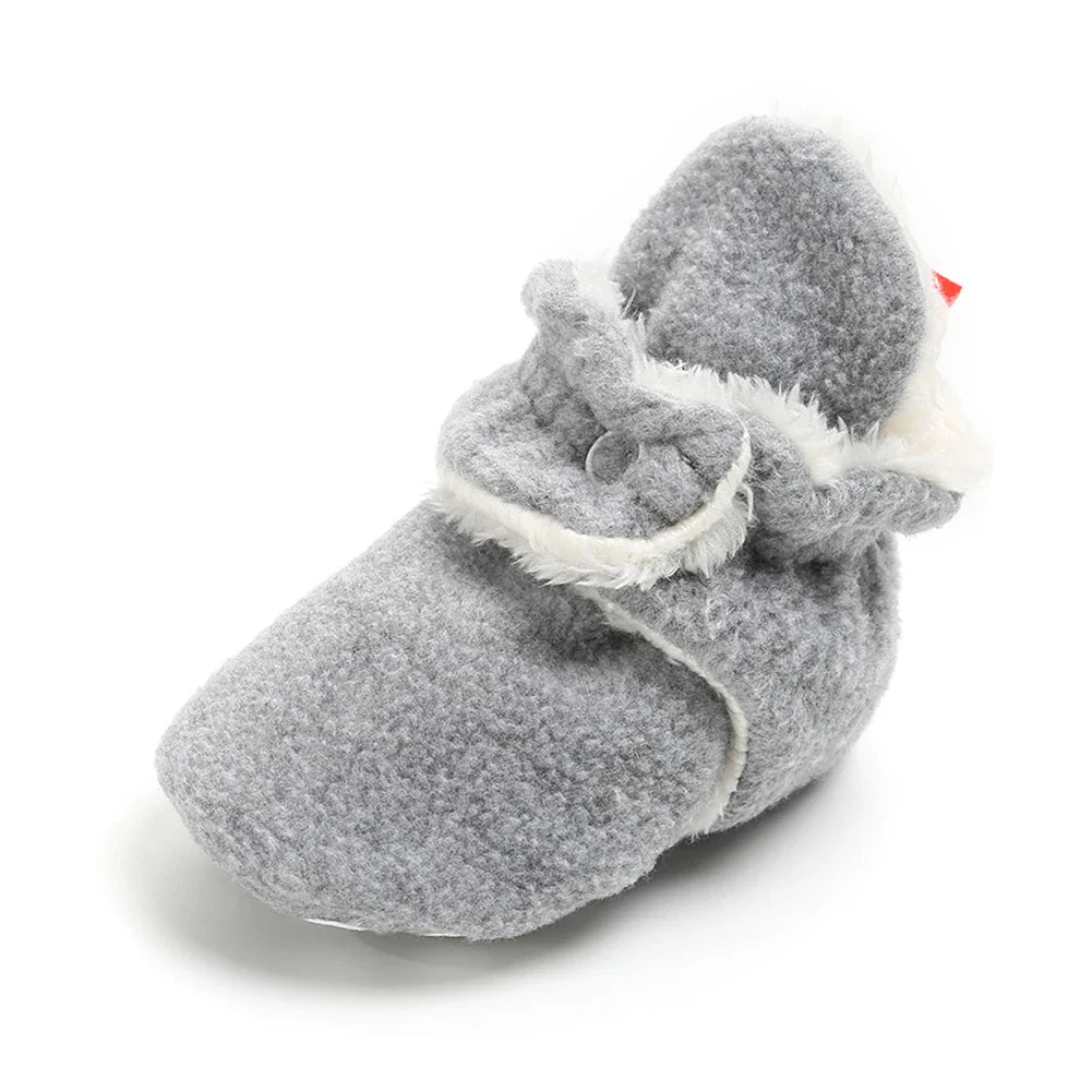 Newborn Baby Socks Shoes Boy Girl Star Toddler First Walkers Booties Cotton Comfort Soft Anti-slip Warm Infant Crib Shoes