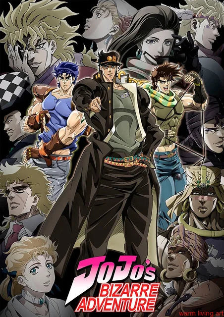 JoJo's Bizarre Adventure Poster Picture Japanese Anime Characters Canvas Painting Wall Art Living Room Boy Bedroom Decoration