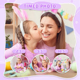 Kids Camera Toys Purple Unicorn for Girls Boys Gift Children Digital Camera 1080P HD 2inch Screen With 32GB SD Card Game Player