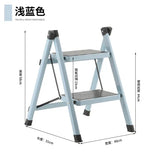 Fashion Home High Stools Kitchen Multifunctional Ladder Chair Anti-skid Pedal Folding Ladder Safety Load-bearing 2 Step Ladder