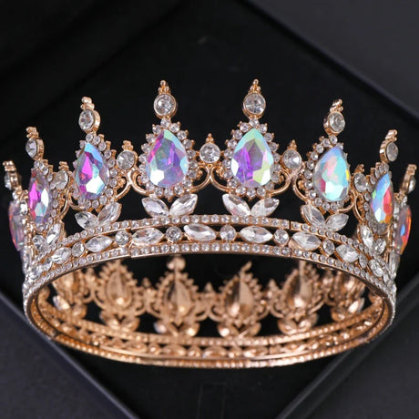 Luxury Crystal Crown Tiara For Women Bride Rhinestone Prom Diadem Tiaras And Crowns Bridal Wedding Hair Accessories Jewelry Crow