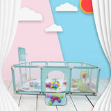 Security Zone Baby Playpen For Children Indoor Newborn Toddler Safety Barrier Fence Kids Game Playground With Basketball Frame