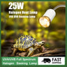 New 25W Halogen Heat Lamp UVA UVB Basking Lamp Heater Light Bulb for Reptiles Lizard Turtle Tortoise Aquarium Habitat Lighting