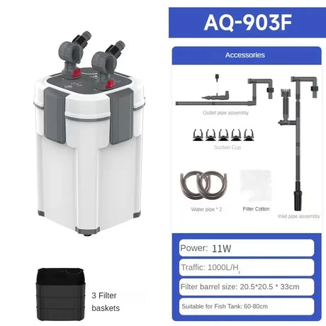 UV Lamp New Arrival white Color Aquarium External Canister Filter Equipments Fish Tank And Pond Aquariums Accessories Pump