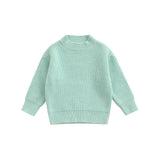 ma&baby 0-6Y Toddler Kid Baby Boy Girl Sweaters Warm Thick Knit Long Sleeeve Solid Color Clothing Fall Winter Clothes