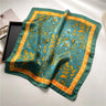 2023 Fashion Wraps Satin Hijab Luxury Square Scarf for Women Hair Bands Ribbon Headband Silk Shawl Neckerchief Female Bandana