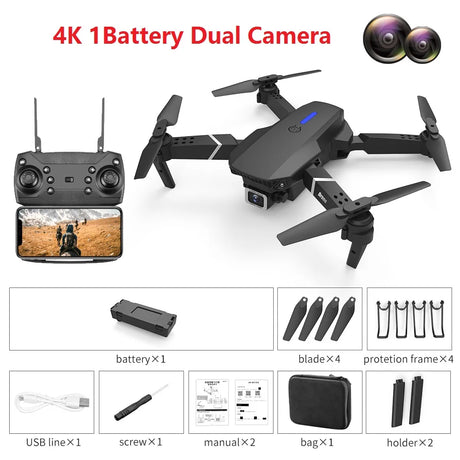 New ZHENDUO E88 Pro HD Dual Camera WIFI FPV Drone Wide Angle Height Hold RC Foldable Quadcopter Helicopter Gifts