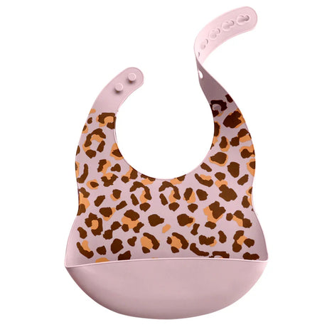 Fashionable Cartoon Printed Waterproof Soft Baby Silicone Bibs Newborn Adjustable Children Burp Cloth Feeding Baby Stuff