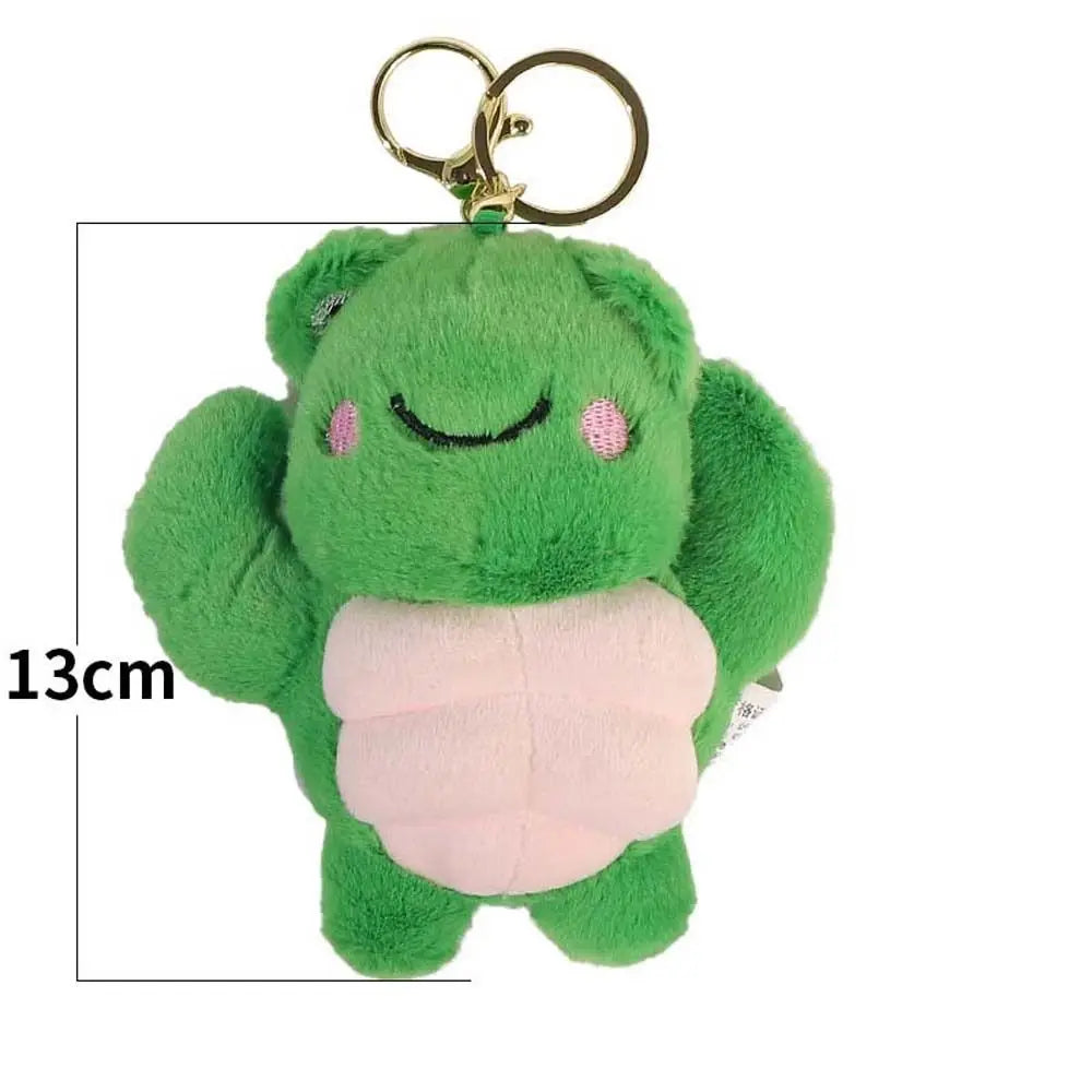 Funny Power Muscular Animal Plush Doll Hercules Cartoon Frog Bear Dog Duck Keychain Backpack Pendant Accessories New Creative