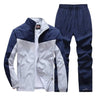 Men Sportswear Set Tracksuit New Spring Autumn Suit Fashion Sweatsuit 2 Piece Jacket+Pants Male Jogging Clothing Asian Size