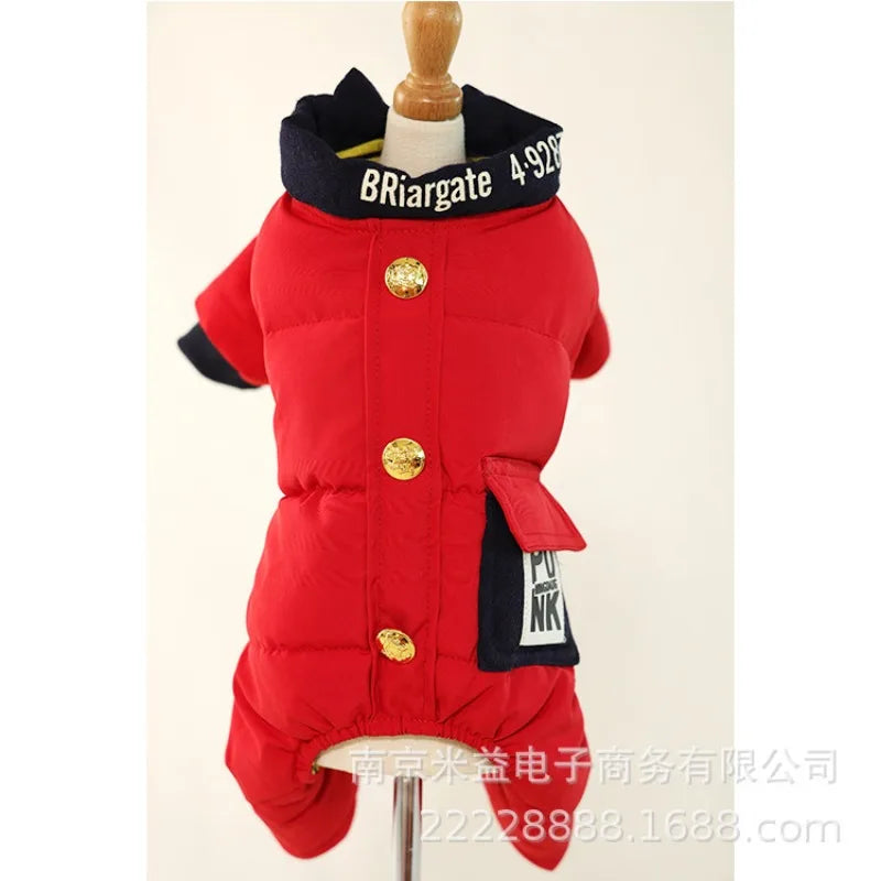 Thicken Warm Coat Jacket, Pet Winter Clothes, Dog Apparel, Small Dog Costume, Yorkshire, Pomeranian, Poodle, Puppy Clothing