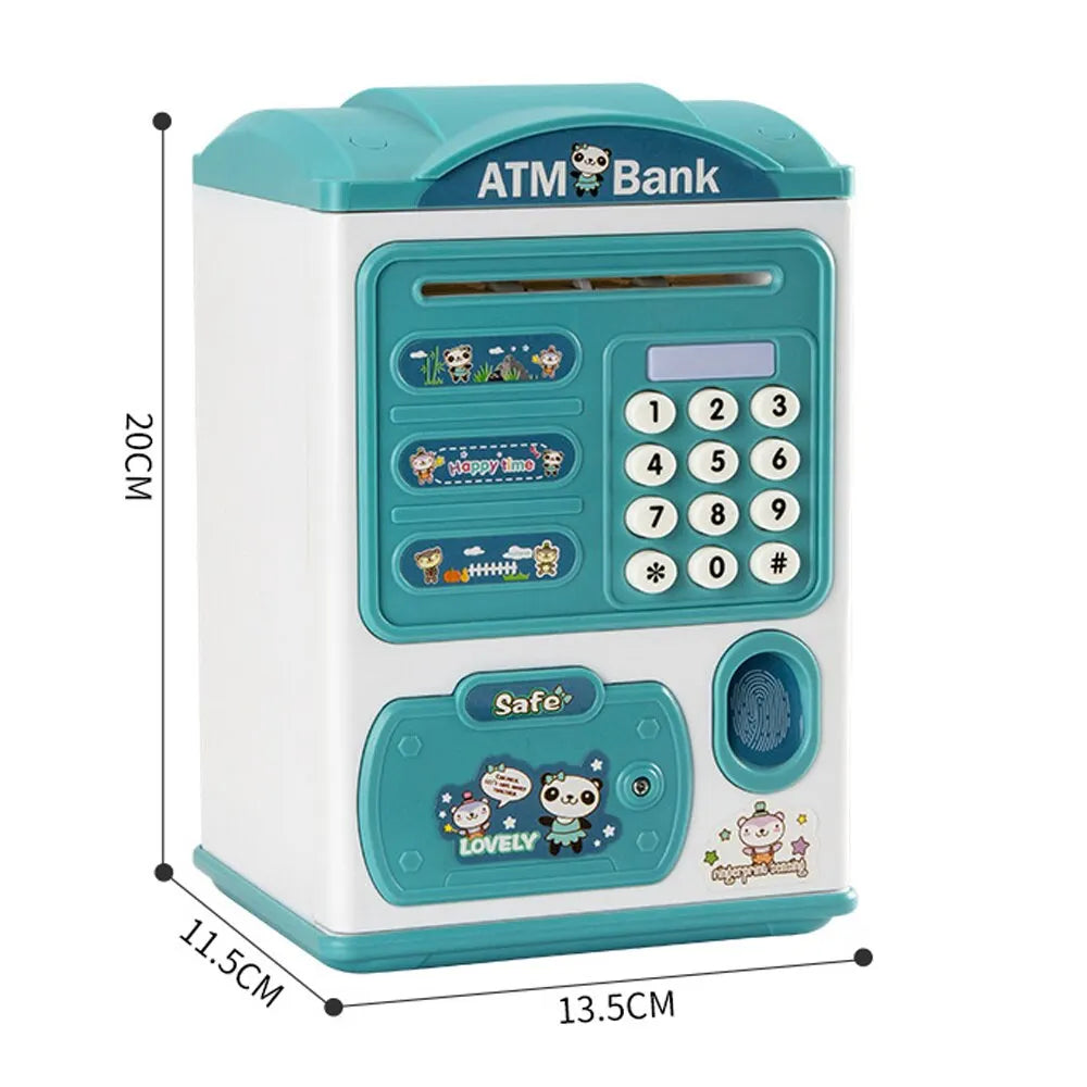 Electronic Bank Safe Box Money Boxes For Children Digital Coins Cash Saving Safe Deposit Large ATM Machine Toys Kids Gift